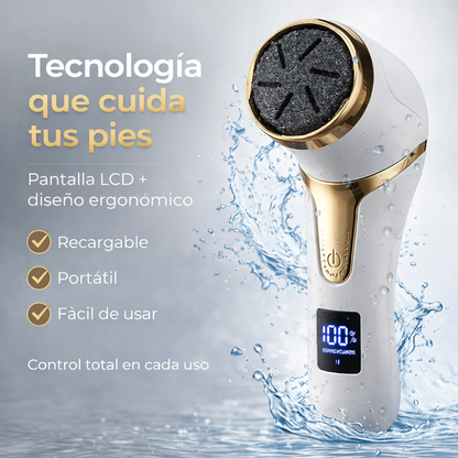 Removedor de Callos Eléctrico Recargable 25 Piezas | Pedicure Profesional en Casa LCD