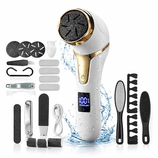 Removedor de Callos Eléctrico Recargable 25 Piezas | Pedicure Profesional en Casa LCD