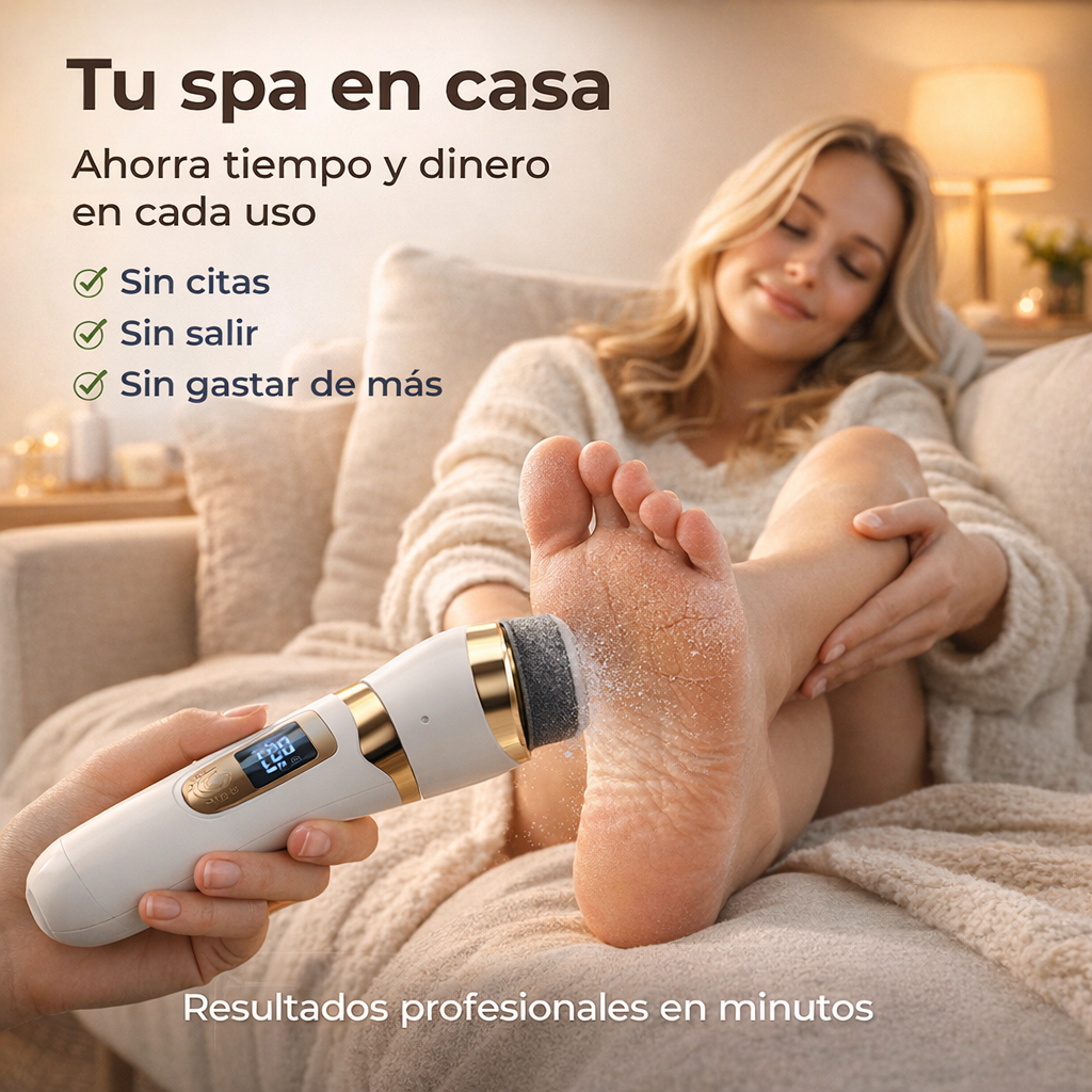 Removedor de Callos Eléctrico Recargable 25 Piezas | Pedicure Profesional en Casa LCD